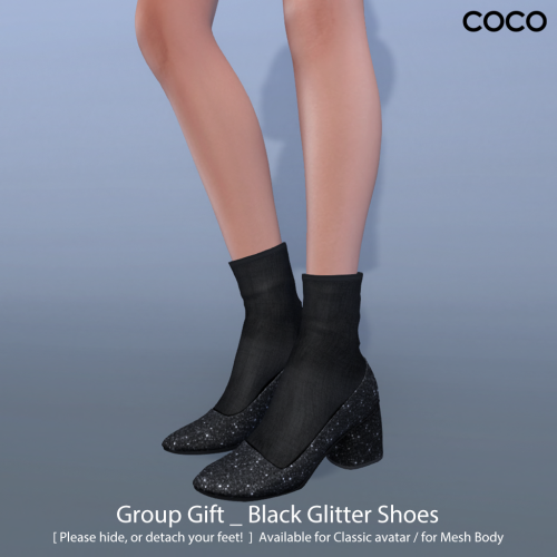 COCO_gift_BlackGlitterShoes